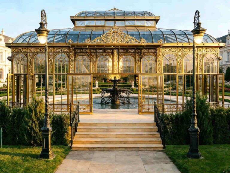 Steel structure glass wedding house